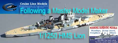 Following a Master Model Maker - HMS Lion