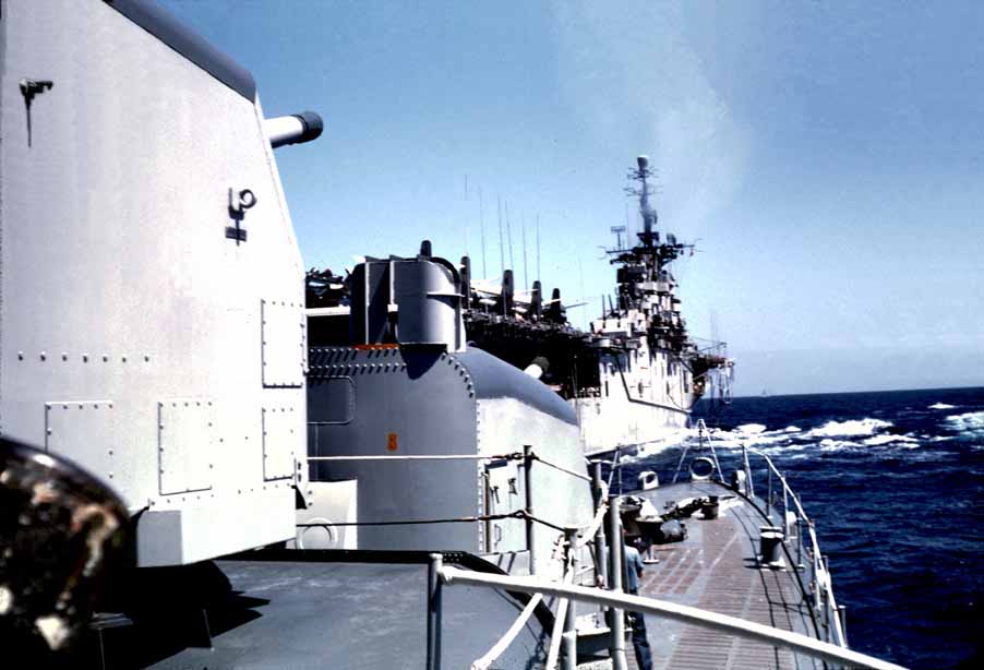 Approaching the USS Boxer for Unrep