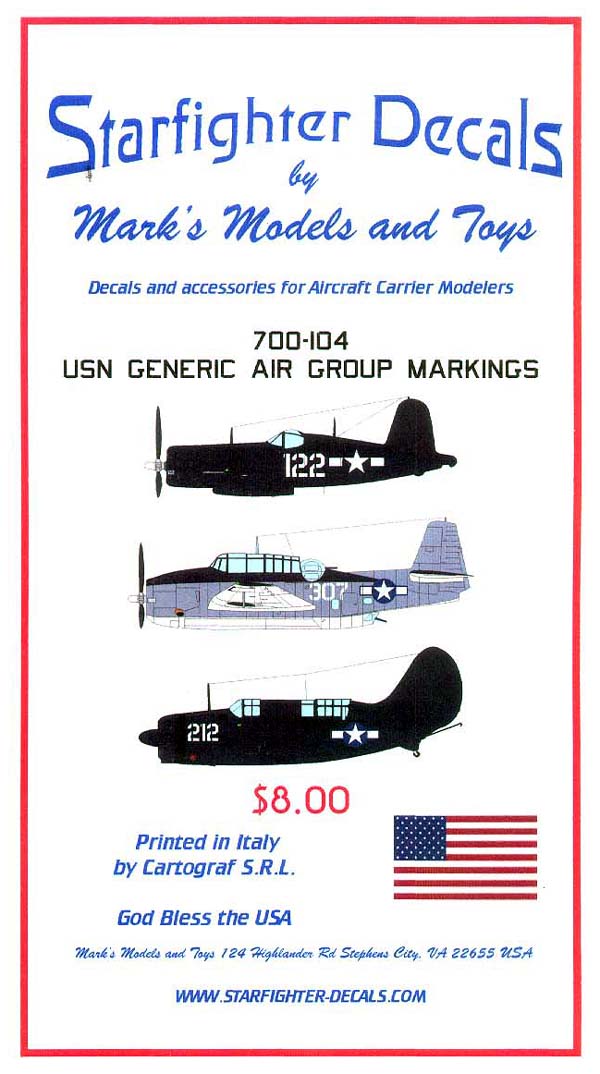 US Navy Generic Air Group Markings