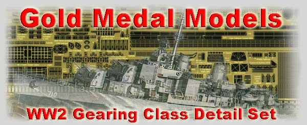 1/350 WORLD WAR 2 GEARING-CLASS DESTROYER 350-49 Gold Medal Models