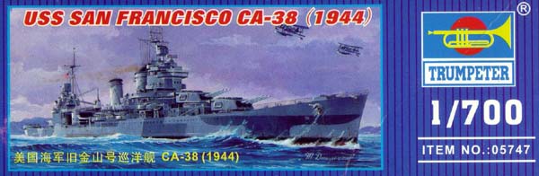Trumpeter 5746 USS San Francisco Ca-38 1942 Model Kit 1 700 for sale online