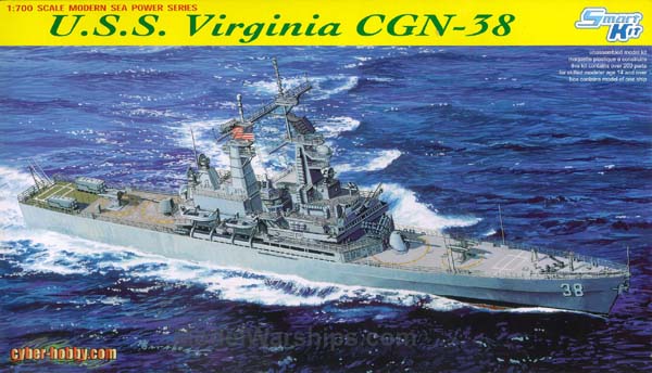 Flyhawk PE 1/700 super detail for USN CGN38 Virginia for Dragon FH 710002 