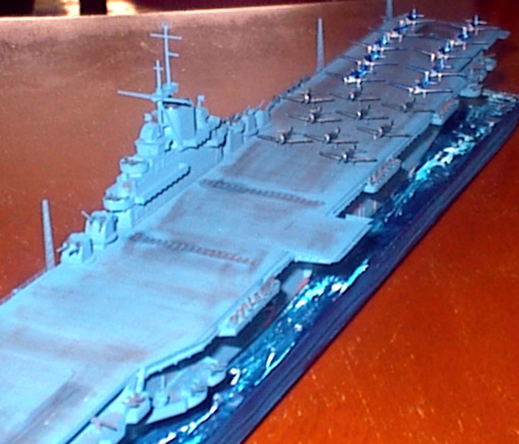 Edicola warship006 scala 1/1250 warship uss essex aircraft carrier usa 1942 