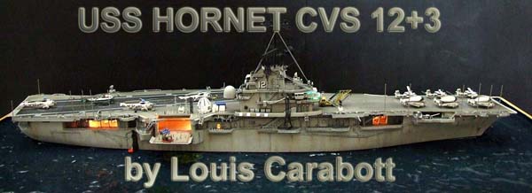 USS HORNET CVS 12+3 by Louis Carabott