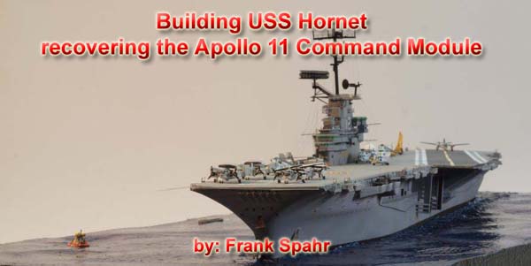Building USS Hornet recovering the Apollo 11 Command Module by Frank Spahr