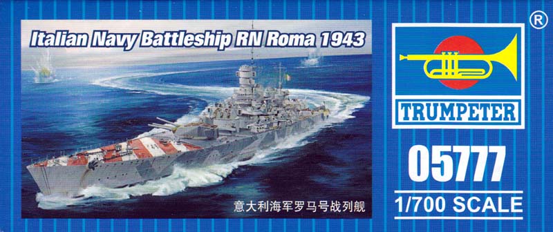 Trumpeter 05777 1/700 Italian Navy Battleship RN Roma 1943
