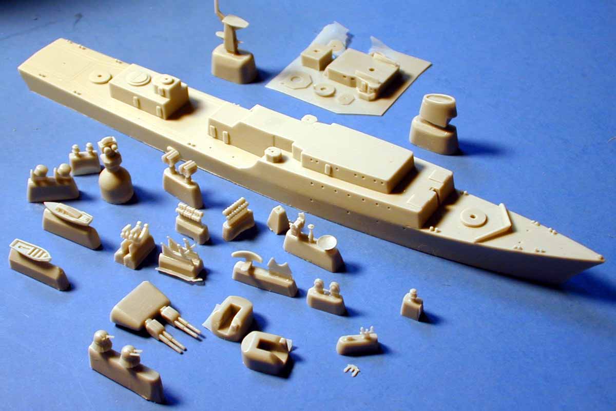 1/700 Modern Russian Navy 1159 Frigate Koni Class I Frigate Model